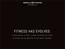 Tablet Screenshot of gorilla-strong.com